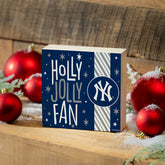 New York Yankees Block, Holiday, 6x6