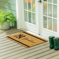 NY Yankees Large One Color Coir Mat, 36"x24"