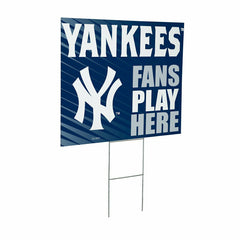 New York Yankees Coroplast Yard Sign "Fans Play Here"