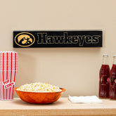 University of Iowa Engraved Wood Sign, 3.5" x 18"