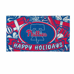 Philadelphia Phillies Holiday PVC Mat, 28"x16"