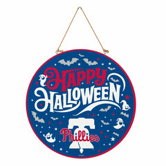 Philadelphia Phillies Halloween Round Door Décor with Hanging Rope, 18