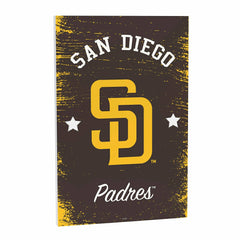 San Diego Padres Wood Wall Sign, 16x24