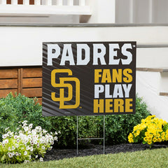 San Diego Padres Coroplast Yard Sign "Fans Play Here"