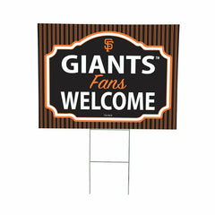 San Francisco Giants Coroplast Yard Sign, "Fans Welcome"