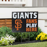 San Francisco Giants Coroplast Yard Sign "Fans Play Here"