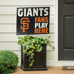 San Francisco Giants Coroplast Yard Sign "Fans Play Here"