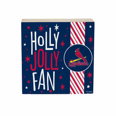 St Louis Cardinals Block, Holiday, 6x6