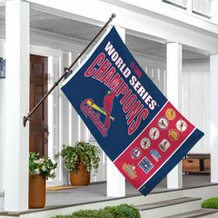 St Louis Cardinals Single Sided Flag w/ 2 Grommets, 3'x5' Multi Win Fl