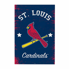 St Louis Cardinals Wood Wall Sign, 16x24