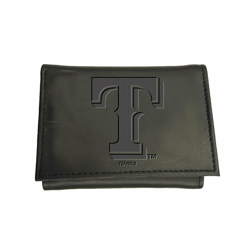 Texas Rangers Tri-Fold Wallet Black
