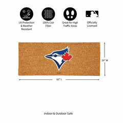 Toronto Blue Jays Extra Large Full Color Coir Mat, 60"x24"