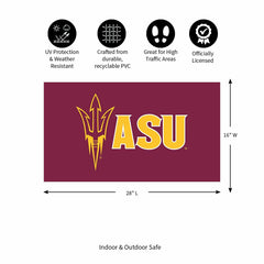 Full Color PVC Mat, 16" x 28", Arizona State University