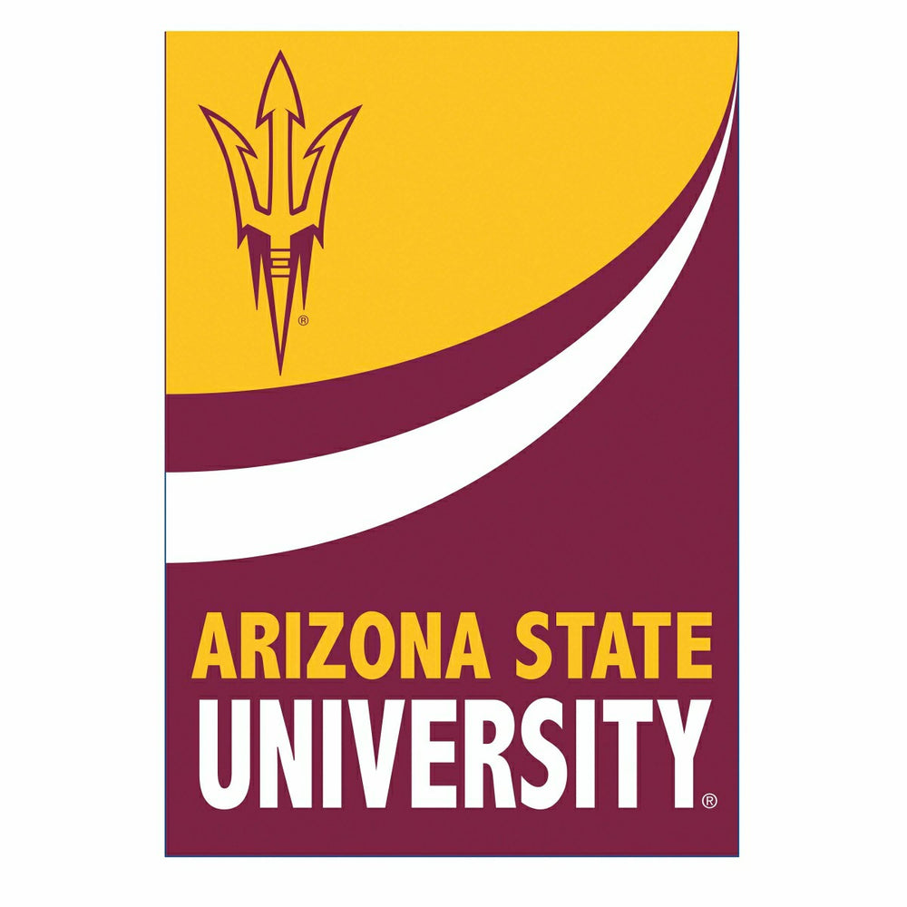 Arizona State University Burlap Flag GDN Size