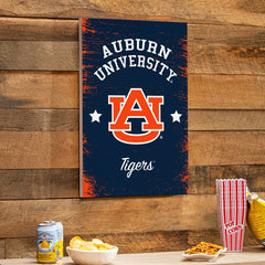 Auburn University Wood Wall Sign, 16x24
