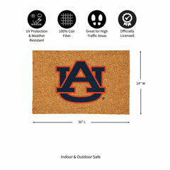 Auburn University Large Full Color Coir Mat, 36"x24"