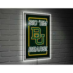 Baylor University College Rectangle Neolite LED Decor