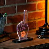 Clemson University College Foam Finger Desklite LED Decor