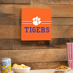 Clemson University Wood Wall Sign, 12x12
