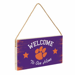 Clemson University Wood Wall Sign, 6x11