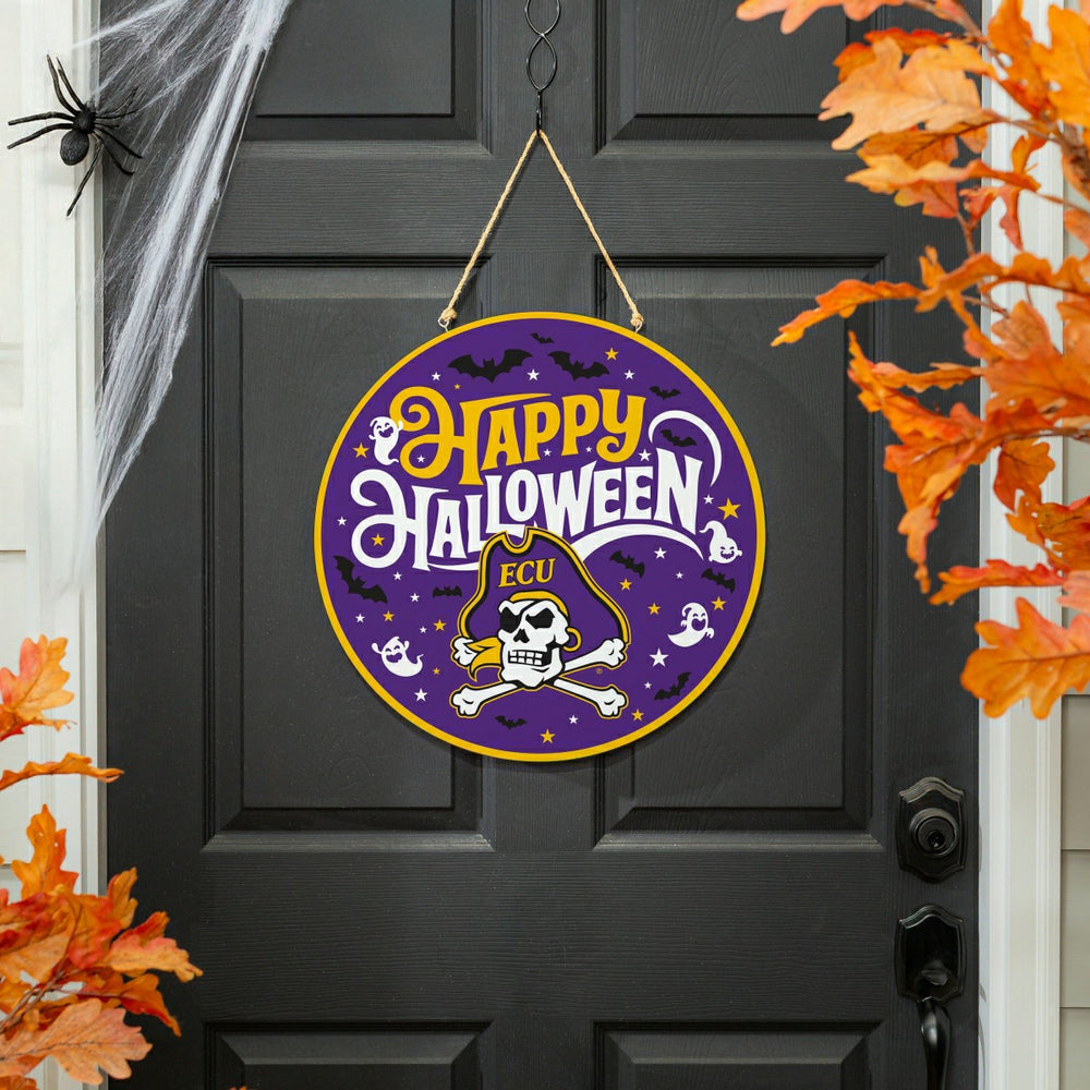 East Carolina University Halloween Round Door Décor with Hanging Rope,
