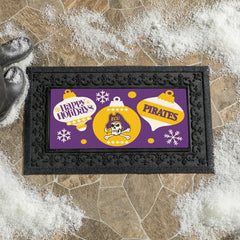 East Carolina University Holiday Flocked Coir Sassafras Switch Mat, 22