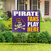 East Carolina University Coroplast Yard Sign "Fans Play Here"