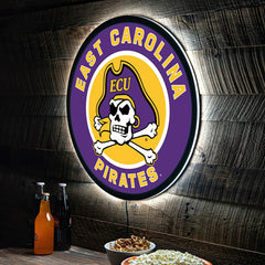 LED Wall Decor, Round, East Carolina University