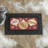 Florida State University Holiday Flocked Coir Sassafras Switch Mat, 22