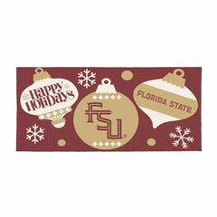 Florida State University Holiday Flocked Coir Sassafras Switch Mat, 22