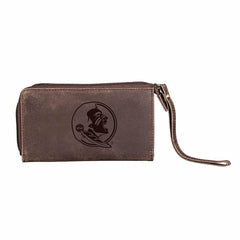 Wristlet Wallet, Brown, Florida State University