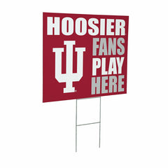 Indiana University Coroplast Yard Sign "Fans Play Here"
