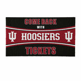 28" x 16" PVC Trapper Mat, Come Back with Tickets, Indiana University