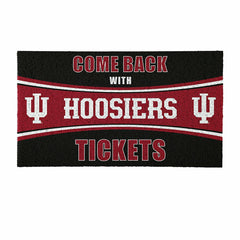 28" x 16" PVC Trapper Mat, Come Back with Tickets, Indiana University