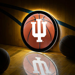 LED Wall Decor, Round, Med, Indiana, Basketball