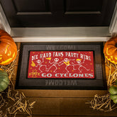 Iowa State University Flocked Coir Halloween Sassafras Switch Mat, 22"