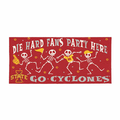 Iowa State University Flocked Coir Halloween Sassafras Switch Mat, 22"
