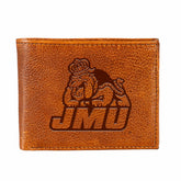James Madison University, Embossed 100% Genuine Tumbled Leather Passca