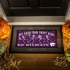 Kansas State University,University of Kansas Flocked Coir Halloween Sa