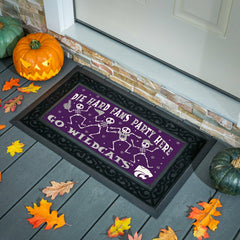 Kansas State University,University of Kansas Flocked Coir Halloween Sa