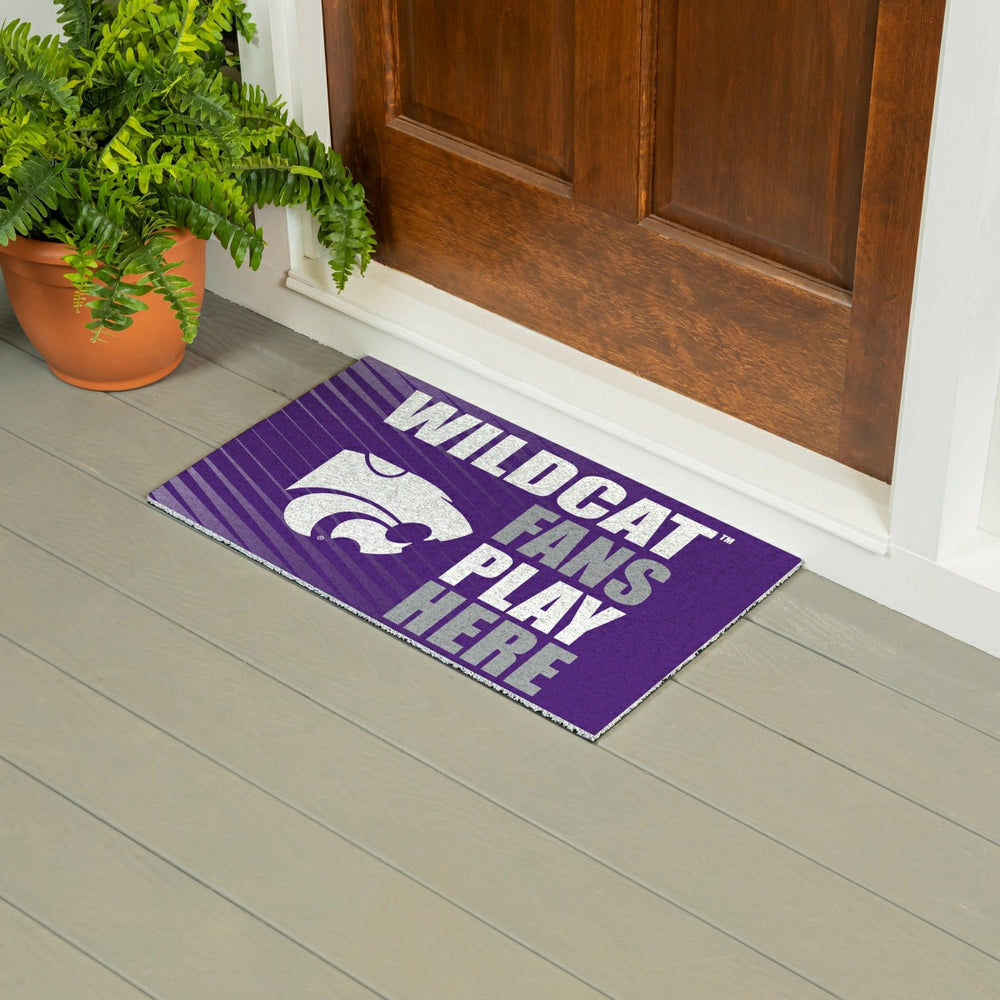 Kansas State University Fan Mat, 28"x16"