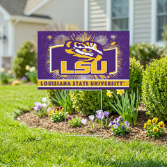 Louisiana State University Yard Sign, Patriotic