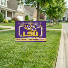 Louisiana State University Yard Sign, Patriotic