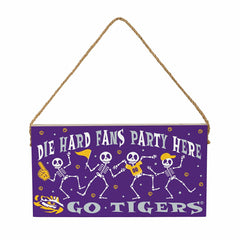 Louisiana State University Halloween Wood Wall Sign, 6x11