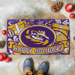 Louisiana State University Holiday PVC Mat, 28"x16"
