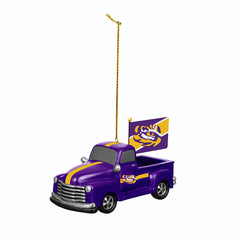 Louisiana State University Rally Truck Ornament, Set of 2