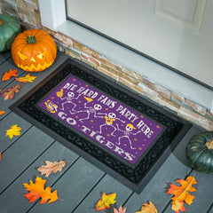 Louisiana State University Flocked Coir Halloween Sassafras Switch Mat