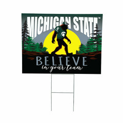 Michigan State University Yard Sign, Bigfoot