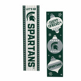 47" Double Sided Leaner, Michigan State University, Christmas