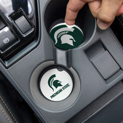 Michigan State University Car Coaster Set, 2pc